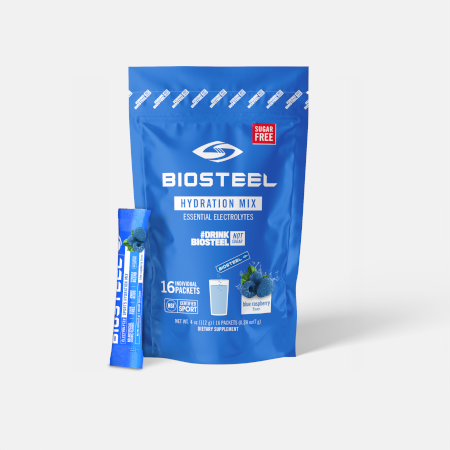 Hydration Mix Blue Raspberry – 16 saquetas – BioSteel