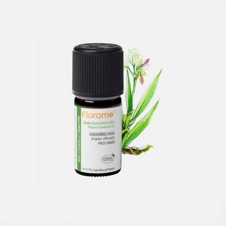 Óleo essencial Gengibre Fresco Zingiber Officinalis ORG – 5ml – Florame