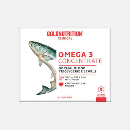Omega 3 Concentrate – 60 cápsulas – Gold Nutrition