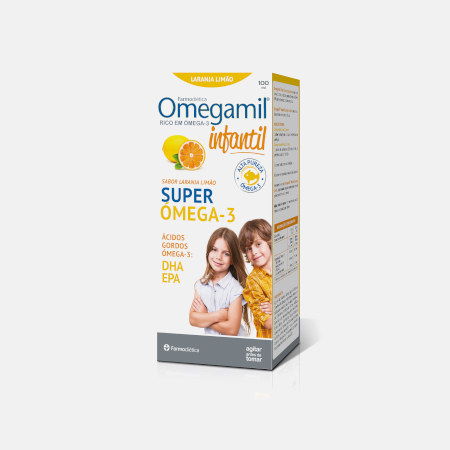 Omegamil Infantil Laranja Limão – 100 mL – Farmodiética