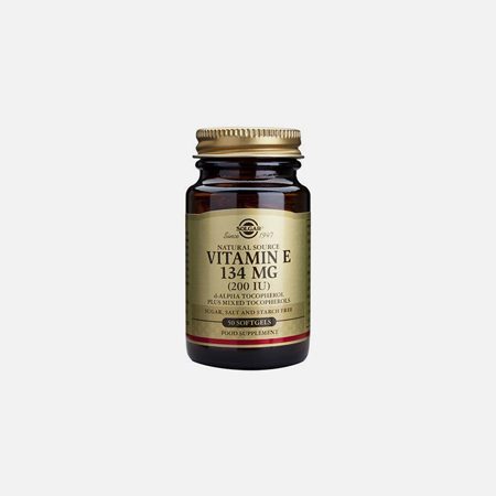 Vitamin E 134mg Dry 200IU – 50 cápsulas – Solgar