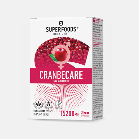 Cranbecare – 30 cápsulas – Superfoods