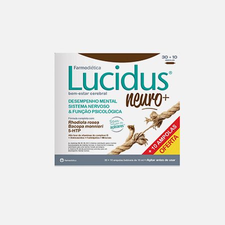 Lucidus Neuro 30 +10  Ampolas – Farmodiética