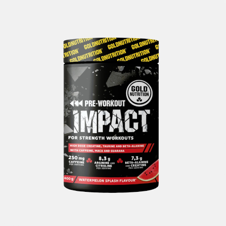 Pre-Workout Impact Melancia – 400g – Gold Nutrition