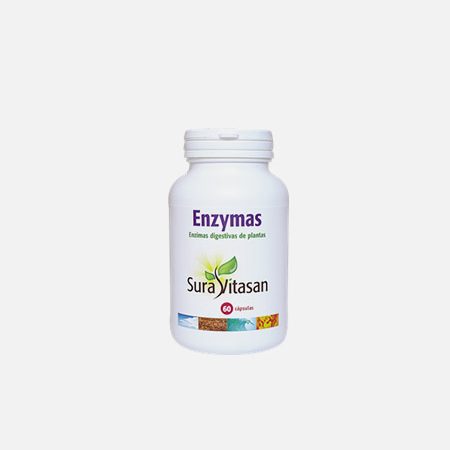 Enzymas digestivas de plantas – 60 cápsulas – Sura Vitasan