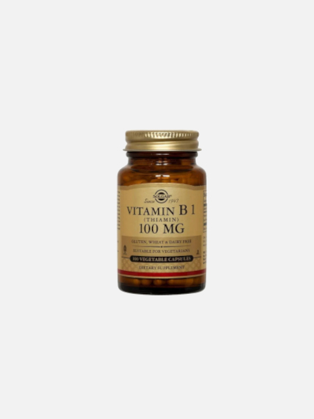 Vitamin B1 100mg - 100 Cápsulas - Solgar