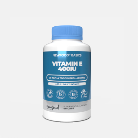 Vitamin E 400 IU – 60 cápsulas – NewFood