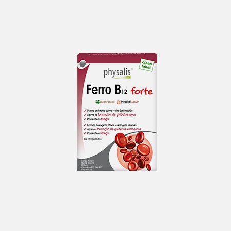 Ferro B12 Forte – 45 comprimidos – Physalis