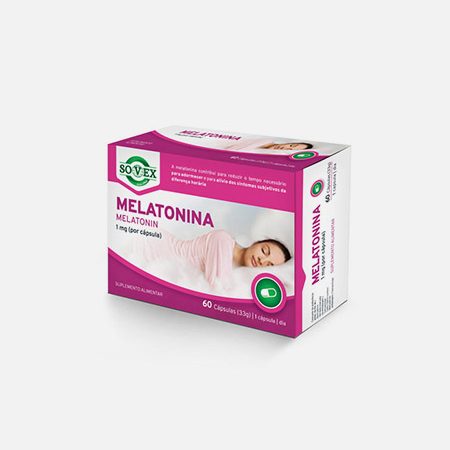 Melatonina - 60 cápsulas - Sovex