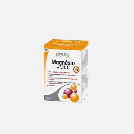 Physalis Magnésio + vit. C – 30 comprimidos – Biocêutica