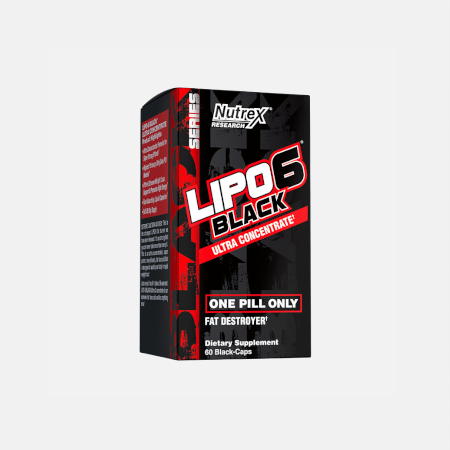 Lipo 6 Black Ultra Concentrate – 60 cápsulas – Nutrex Research