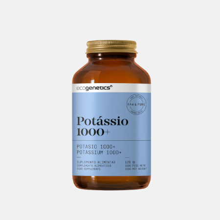 Potássio 1000+ – 120 cápsulas – EcoGenetics