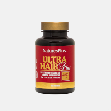Ultra Hair Plus com MSM – 60 comprimidos – Natures Plus