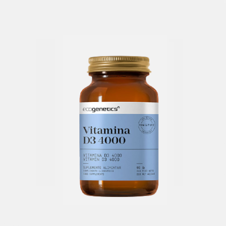 Vitamina D3 4000 – 60 cápsulas – EcoGenetics