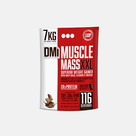 MUSCLE MASS XXL Belgian Chocolate – 7kg – DMI Nutrition