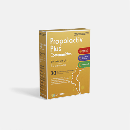 Propolactiv Plus – 30 comprimidos mastigáveis – Herbora