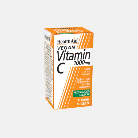 Vitamin C 1000mg Prolonged Release – 30 comprimidos – Health Aid