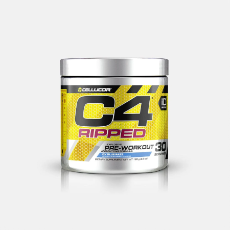C4 Ripped Pre Workout Ice Blue Raspberry – 190 g – Cellucor