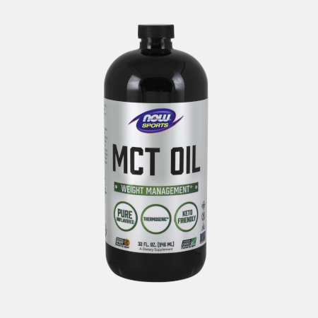 MCT Oil (medium chain triglycerides) 100 pct – 946 ml – Now