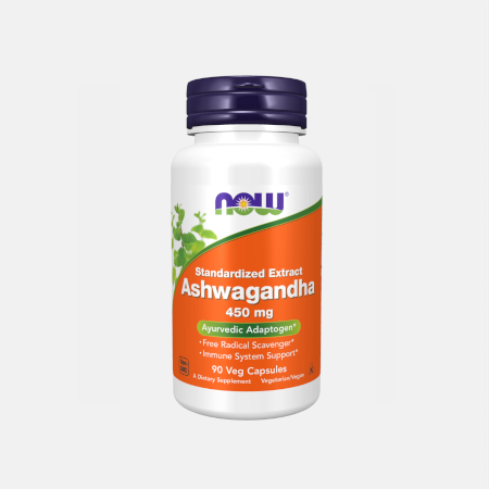 Ashwagandha 450 mg – 90 cápsulas – Now