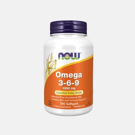 Omega 3-6-9 1000mg – 100 cápsulas – Now
