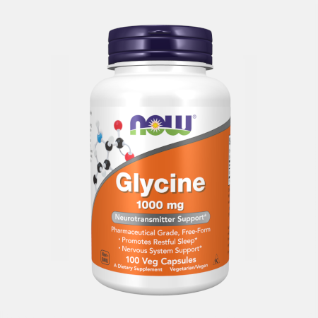 Glycine 1000mg – 100 cápsulas – Now