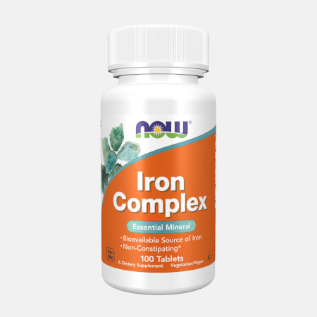 Iron Complex – 100 comprimidos – Now