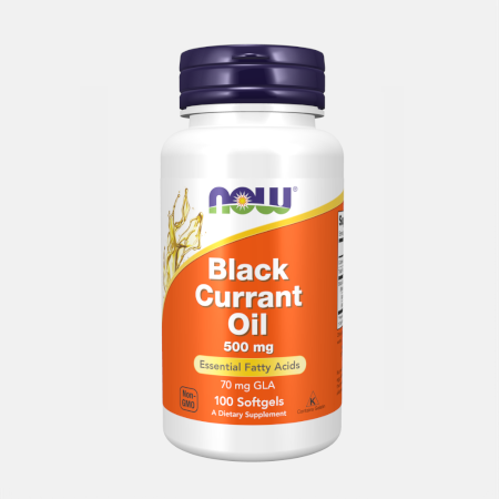 Black Currant Oil 500 mg – 100 cápsulas – Now