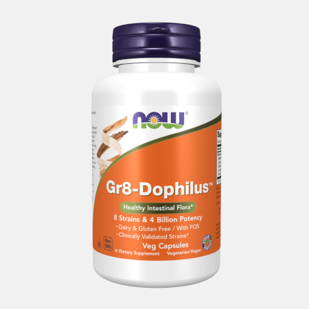 Gr8-Dophilus – 60 veg cápsulas – Now