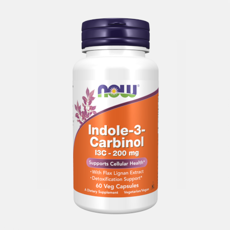 Indole-3-Carbinol I3C 200 mg – 60 cápsulas – Now
