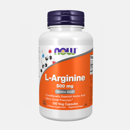 L-Arginina 500mg – 100 veg cápsulas – Now