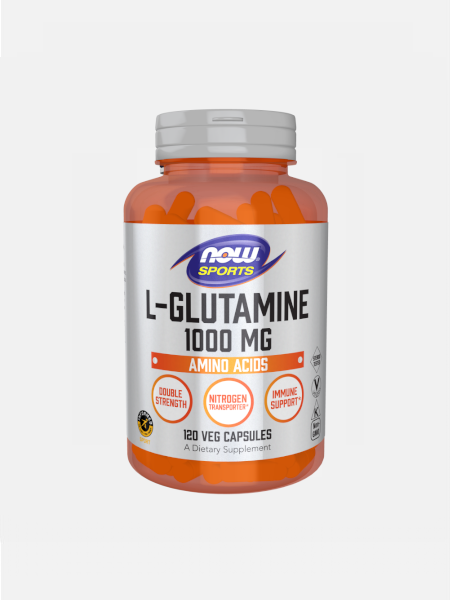L-Glutamine 1000mg - 120 cápsulas - Now