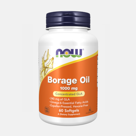 Borage Oil 1000 mg – 60 cápsulas – Now