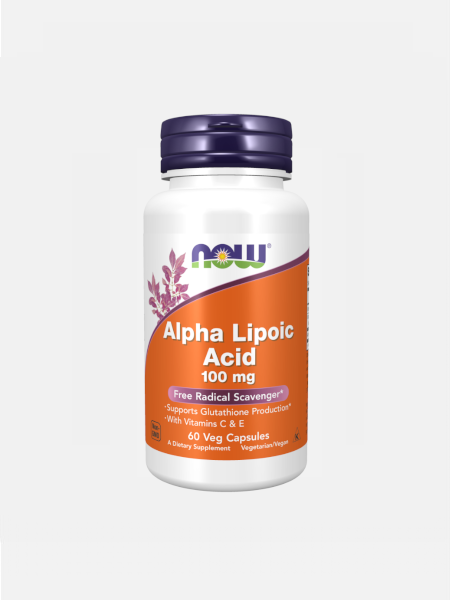Alpha Lipoic Acid 100mg - 60 cápsulas - Now
