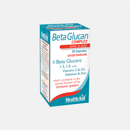 Beta Glucan Complex – 30 cápsulas – Health Aid