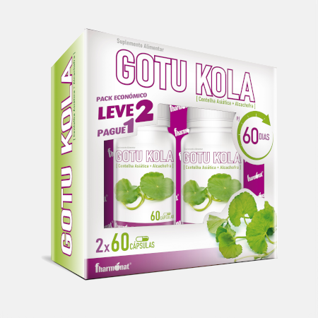 Gotu Kola – 60+60 cápsulas – Fharmonat