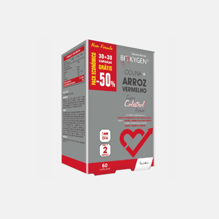 Biokygen Arroz Vermelho Monacolina K 2,9 Pack Eco – 60 cápsulas – Fharmonat