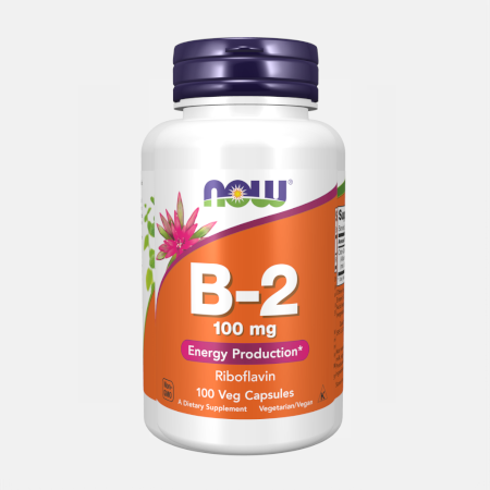 Vitamin B-2 Riboflavin 100mg – 100 cápsulas – Now