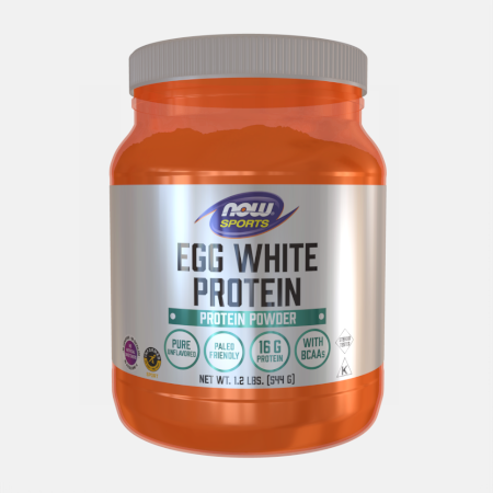 Egg White Protein Unflavored – 544g – Now