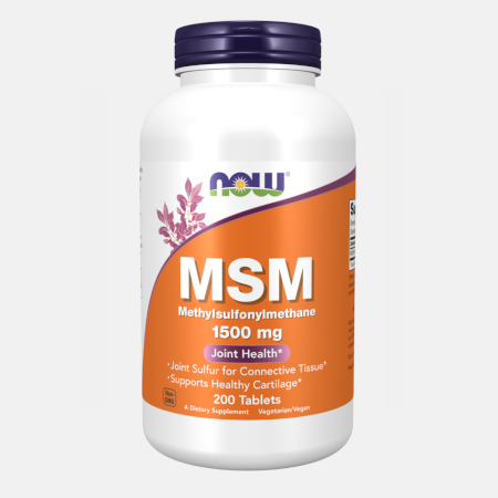 MSM 1500 mg – 200 comprimidos – Now