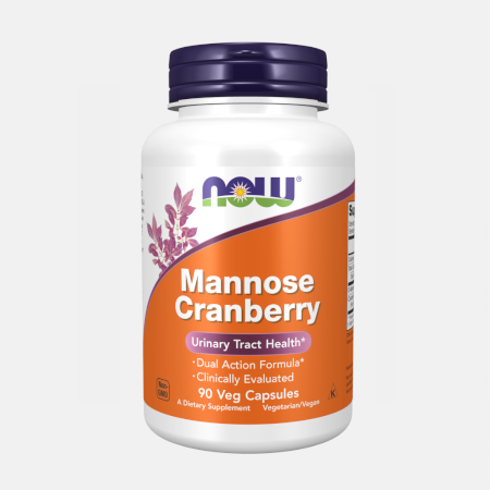 Mannose Cranberry – 90 veg cápsulas – Now