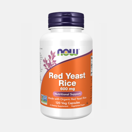Red Yeast Rice 600mg – 120 cápsulas – Now