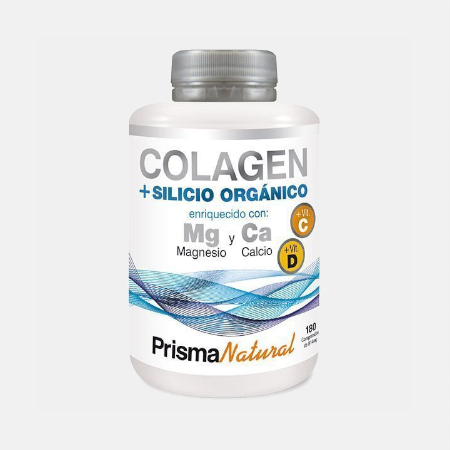 Colagénio + Silício Orgânico + Magnésio + Cálcio – 180 comprimidos – Prisma Natural