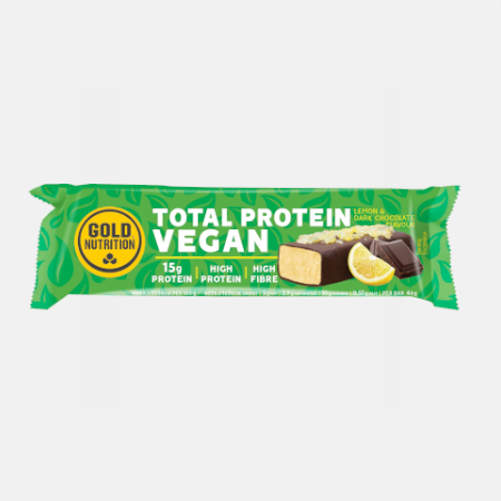 Total Protein Vegan Bar Chocolate e Limão – 46g – Gold Nutrition