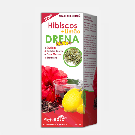 Hibiscos + Limão DRENA – 500 ml – Phytogold
