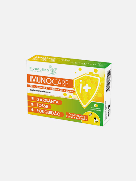 Imunocare Pastilhas Mel e Limão - 30 pastilhas - Bioceutica