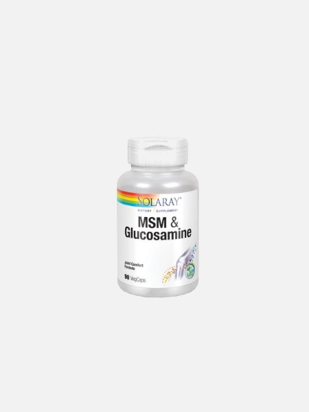 MSM & Glucosamina - 90 cápsulas - Solaray