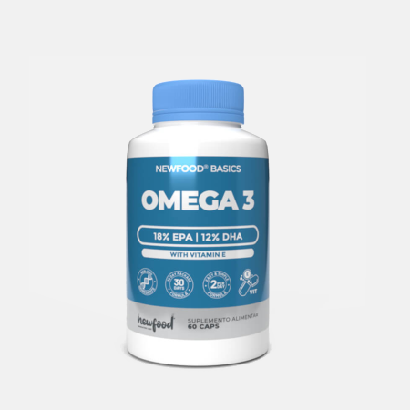 Omega 3 + Vitamin E – 60 cápsulas – NewFood