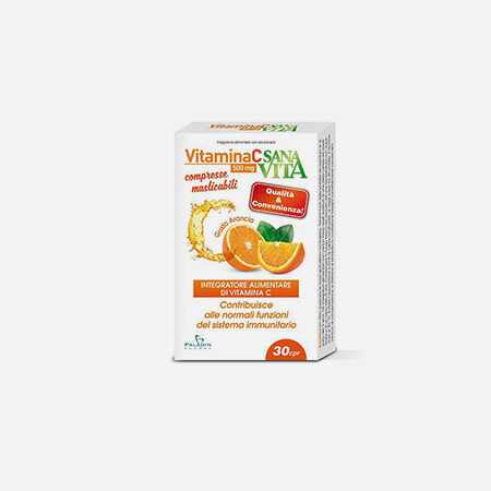 SANAVITA Vitamina C – 30 comprimidos mastigáveis – Y-Farma