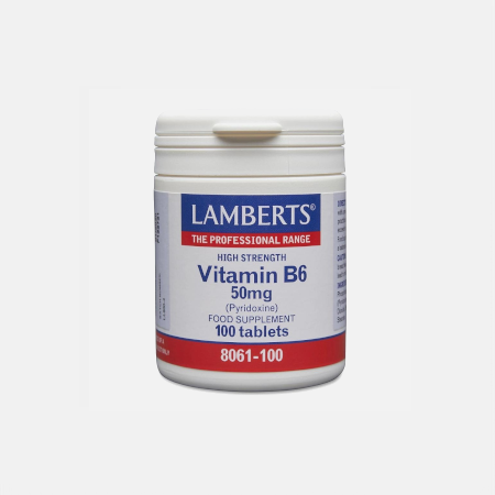 Vitamina B6 Piridoxina – 100 comprimidos – Lamberts